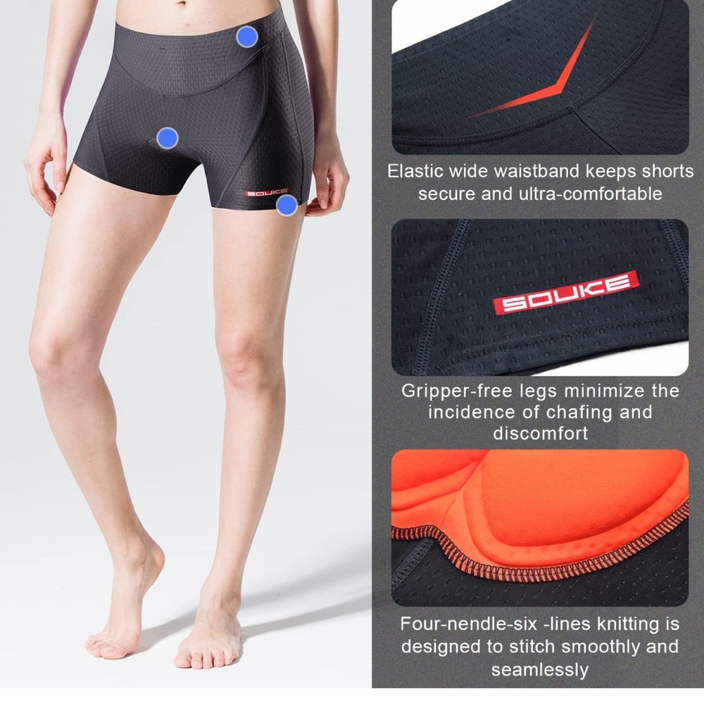 NWT Souke Sports Padded Cycling Shorts